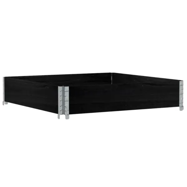 Virnastatav must männipuidust taimekast, 100 x 100 x 21,5 cm – 2