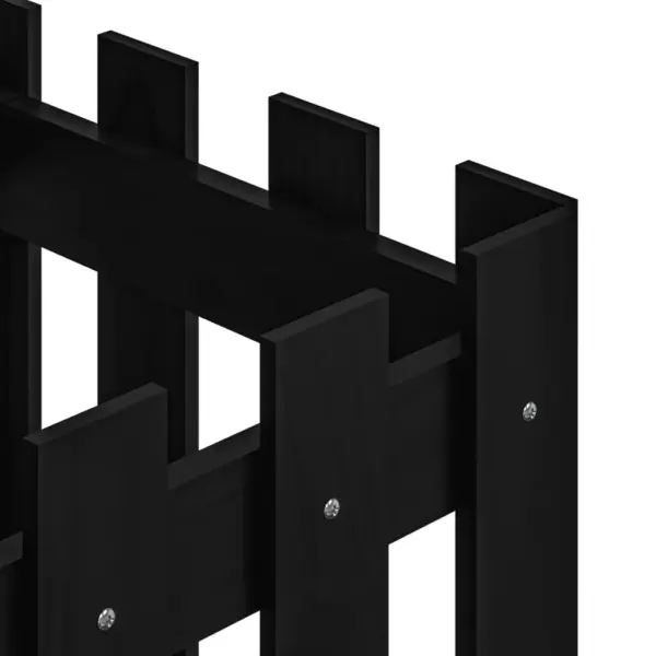 Aia disainiga taimekast, must männipuit, 40 x 40 x 40 cm – 7