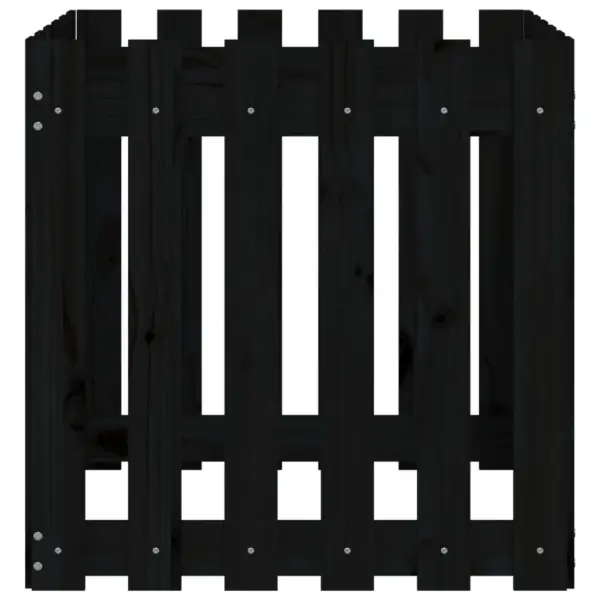 Lippaia stiilis taimekast, must männipuidust, 60 x 60 x 60 cm – 5