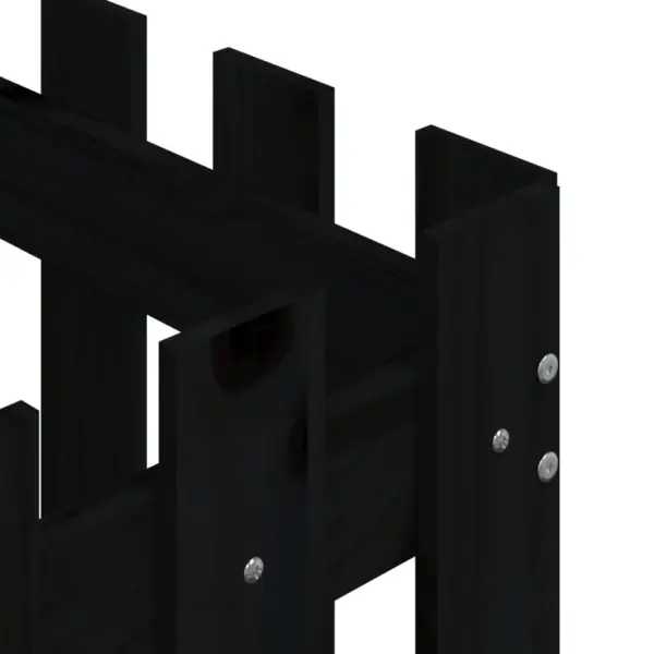 Lippaia stiilis taimekast, must männipuidust, 60 x 60 x 60 cm – 7