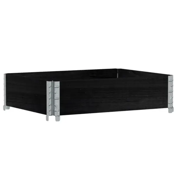 Virnastatav must männipuidust taimekast, 80 x 60 x 21,5 cm – 2