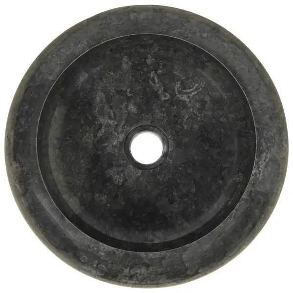 Ümar must marmorist valamu, 40 x 12 cm – 5