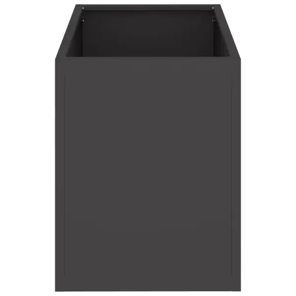 Must metallist aia istutuskast, külmvaltsitud teras, 50 x 32 x 40 cm – 6