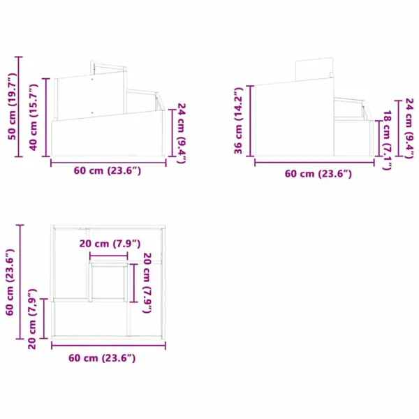 Metallist aia istutuskast, must, 60 x 60 x 50 cm, külmvaltsitud teras – 12