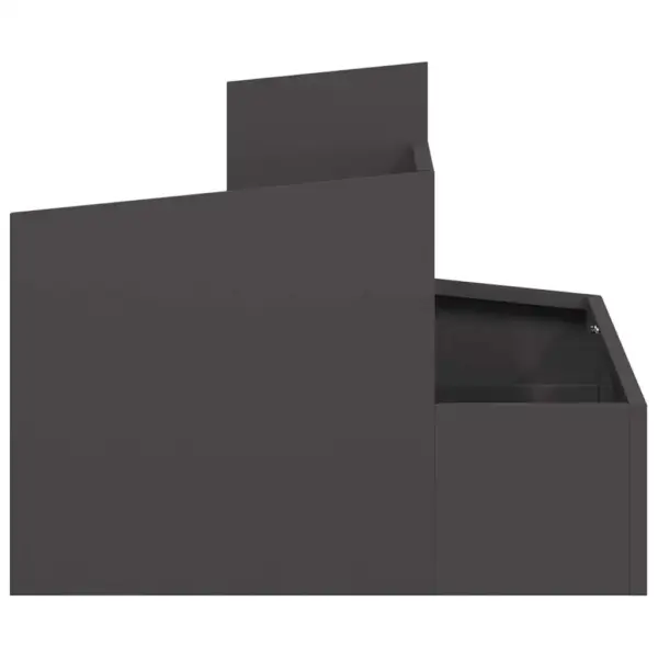 Metallist aia istutuskast, must, 60 x 60 x 50 cm, külmvaltsitud teras – 6