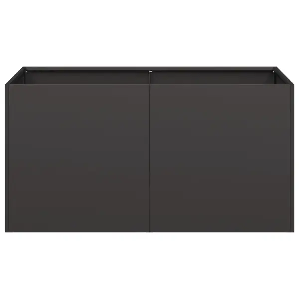 Metallist taimekast avatud põhjaga, must, külmvaltsitud teras, 80 x 40 x 40 cm – 4