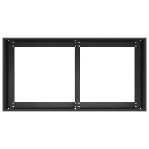 Metallist taimekast avatud põhjaga, must, külmvaltsitud teras, 80 x 40 x 40 cm – 5