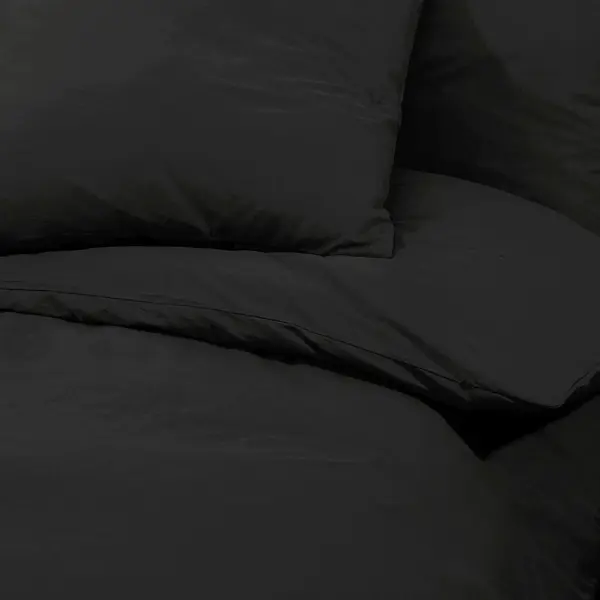 Kerge mikrofiibrist voodipesukomplekt, must, 240 x 220 cm – 7