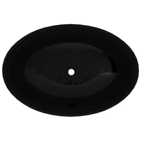 Must ovaalne keraamiline pealiskraanikauss, kapi peale, 40 x 33 cm – 3