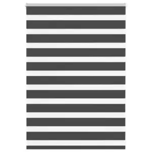 Must päev-öö ruloo, 105 x 100 cm, polüster, ketiühendusega