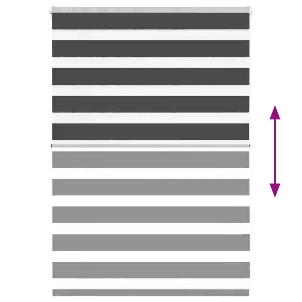 Must päev-öö ruloo, 105 x 100 cm, polüster, ketiühendusega – 5