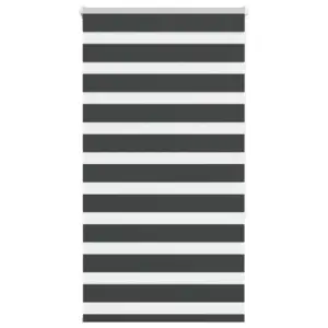 Triibuline päev-öö ruloo, must, 70 x 150 cm, polüester