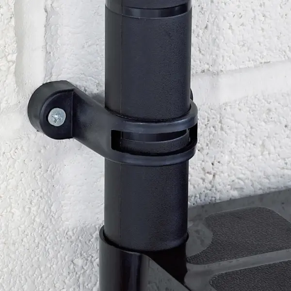 4-korruseline plastist hoiuriiul, must, 61 x 30,5 x 130 cm – 6