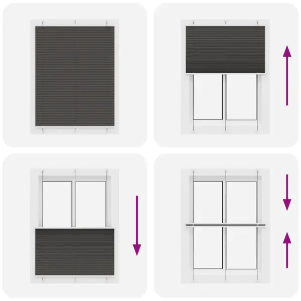 Plisseeritud ruloo, must, 105 x 100 cm, kanga laius 104,4 cm – 7