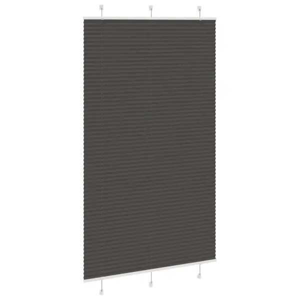 Plisseeritud ruloo privaatsuse ja päikesekaitsega, must, 115 x 200 cm – 3