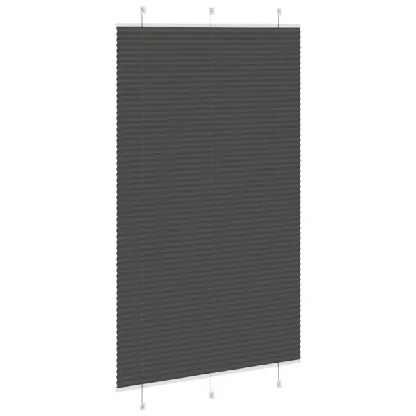 Plisseeritud ruloo privaatsuse ja päikesekaitsega, must, 115 x 200 cm – 4