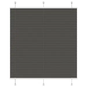 Must plisseeritud ruloo, 120 x 150 cm, kanga laius 119,4 cm