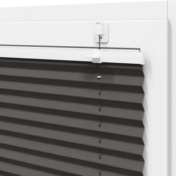 Must plisseeritud ruloo privaatsuseks 40 x 100 cm, kanga laius 39,4 cm, polüester – 10