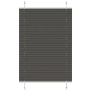 Plisseeritud ruloo privaatsuseks, must, 90 x 150 cm, kanga laius 89,4 cm, 100% polüester
