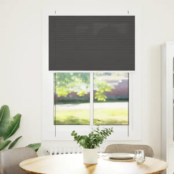 Plisseeritud ruloo privaatsuseks, must, 90 x 150 cm, kanga laius 89,4 cm, 100% polüester – 2
