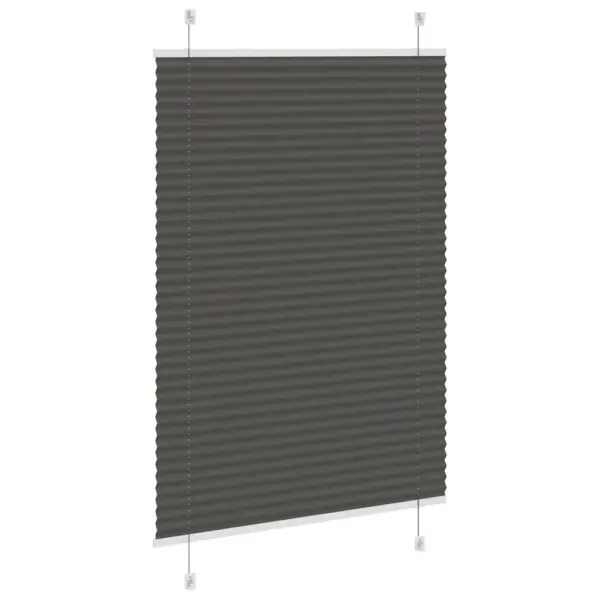 Plisseeritud ruloo privaatsuseks, must, 90 x 150 cm, kanga laius 89,4 cm, 100% polüester – 4
