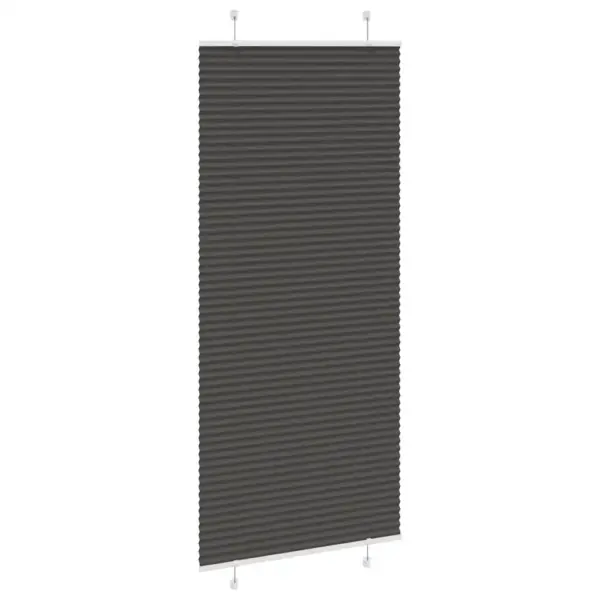Plisseeritud ruloo privaatsuse ja päikesekaitsega, must, 90 x 200 cm, 100% polüester, kahe paigaldusviisiga – 4