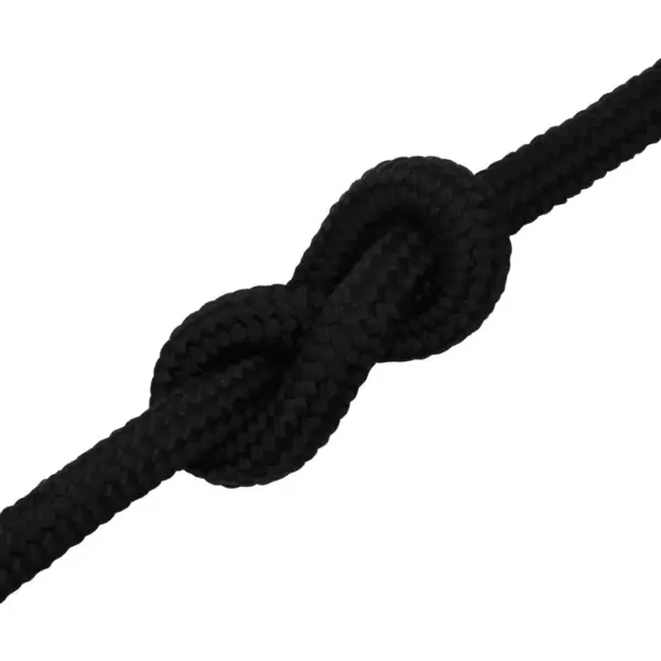 Punutud töököis, must polüester, 25 mm, 25 m - 5