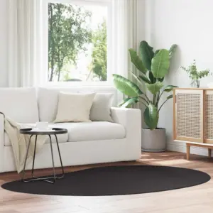 Libisemiskindel polüester vaip Huarte, must, 140 x 200 cm