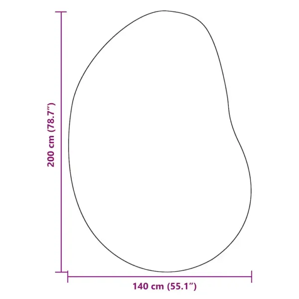 Libisemiskindel polüester vaip Huarte, must, 140 x 200 cm – 10