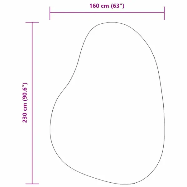 Must libisemiskindel polüestervaip Huarte, 160 x 230 cm – 10