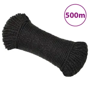 Must polüpropüleen töököis 3 mm, 500 m rull
