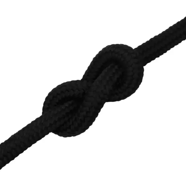 Punutud töököis, must polüester, 20 mm, 100 m rull – 5