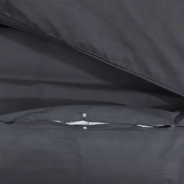 Puuvillane tekikotikomplekt, must, tekikott 140 x 200 cm, padjapüür 65 x 65 cm – 4