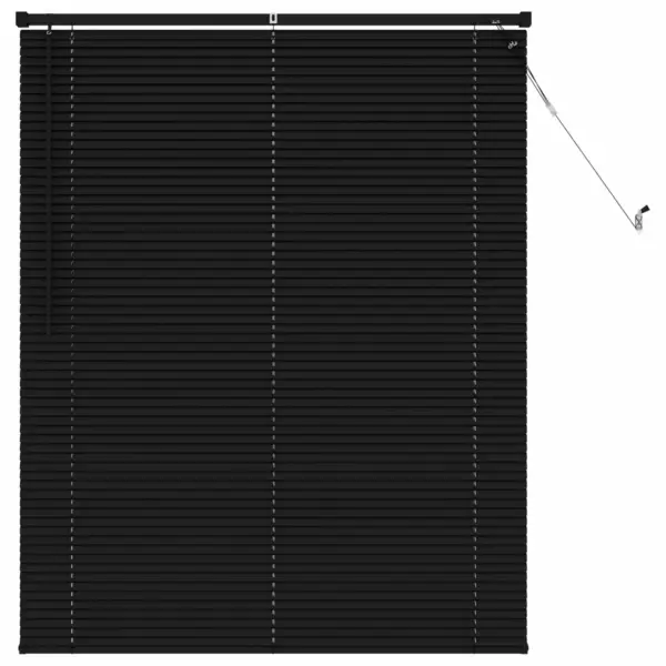 Veneetsia ruloo, reguleeritav, must PVC, 150 x 110 cm – 2