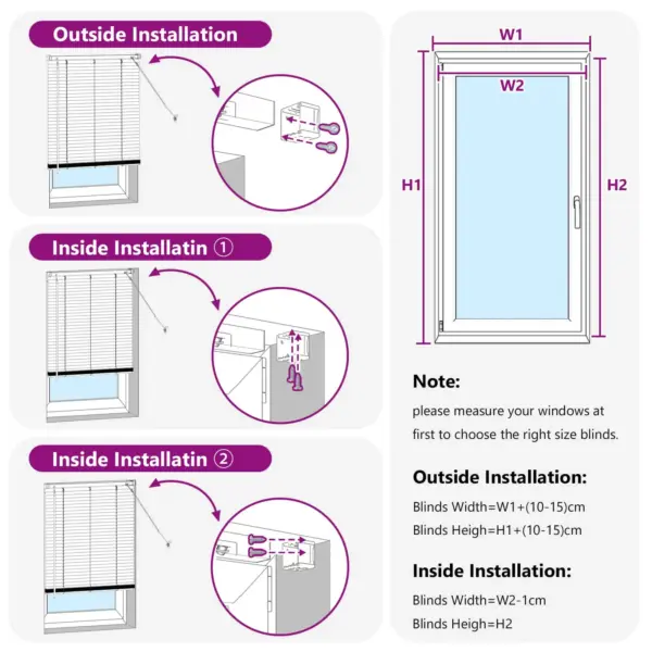 Reguleeritav must PVC veneetsia ruloo, 150 x 50 cm – 11