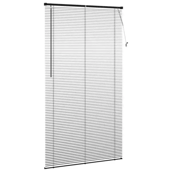 Veneetsia ruloo, reguleeritav, must PVC, 213 x 110 cm – 5