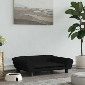 Sametist koeradiivan väikestele lemmikloomadele, must, 70 x 48 x 22 cm