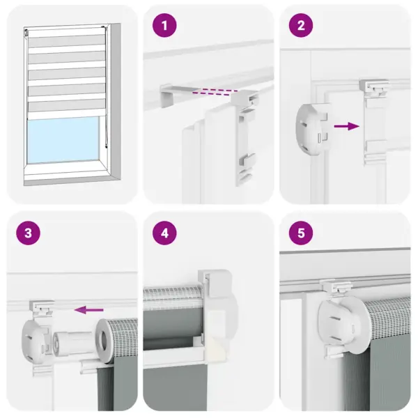 Must sebra ruloo kettmehhanismiga, 105 x 230 cm, kanga laius 100,9 cm – 6