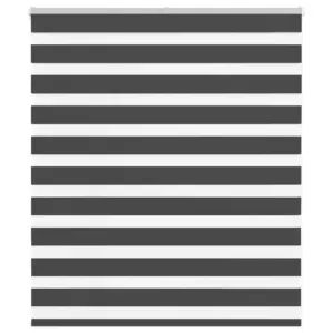 Must sebra ruloo kettmehhanismiga, 130 x 100 cm, polüester, kruvivaba paigaldusvõimalus