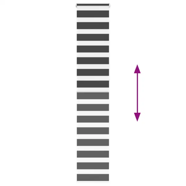 Sebra ruloo, must, 45 x 230 cm, 100% polüester – 5