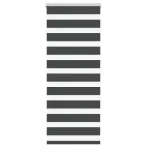 Must sebra ruloo kettmehhanismiga, 55 x 150 cm, 100% polüester