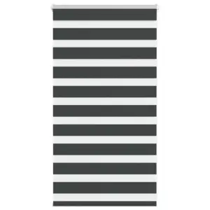 Triibuline sebra ruloo, must, 85 x 100 cm, 100% polüester