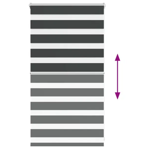 Triibuline sebra ruloo, must, 85 x 100 cm, 100% polüester – 5