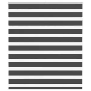 Triibuline sebraruloo, must, 130 x 150 cm, polüester, kettmehhanismiga