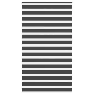 Must sebraruloo triibuline, 135 x 230 cm, 100% polüester