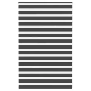 Triibuline sebraruloo, must, 140 x 200 cm, 100% polüester