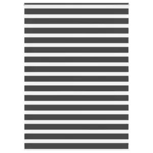 Triibuline sebraruloo must, 155 x 200 cm, 100% polüester