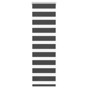 Triibuline sebraruloo privaatsuse ja valguse reguleerimiseks, must, 45 x 100 cm, 100% polüster