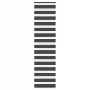 Must triibuline sebraruloo privaatsuse ja valguse reguleerimiseks, 50 x 230 cm, kanga laius 45,9 cm, 100% polüester