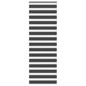 Must sebraruloo triibulise kangaga, 75 x 200 cm, 100% polüester